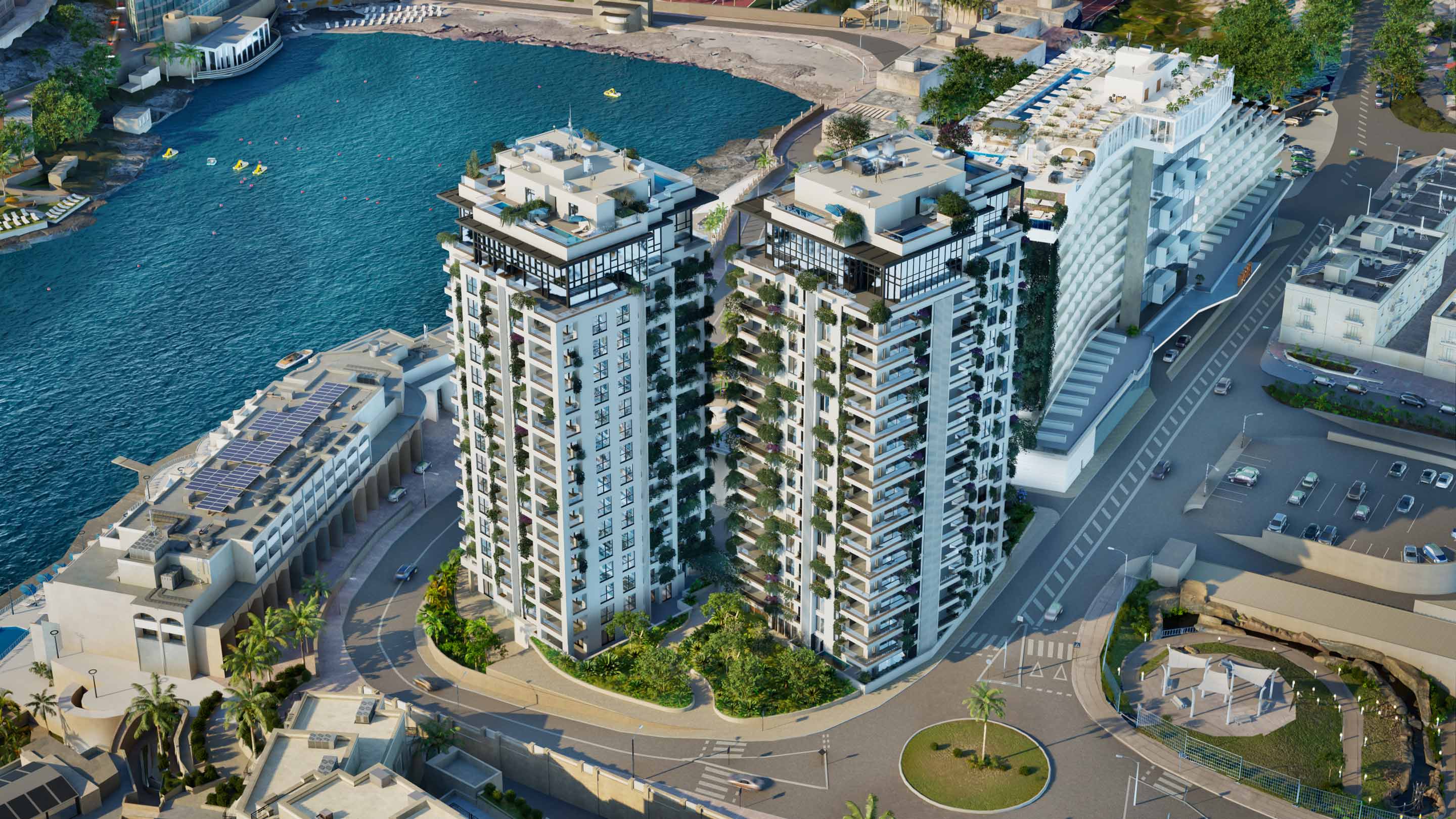 St Julian's coastline near ORA Residences